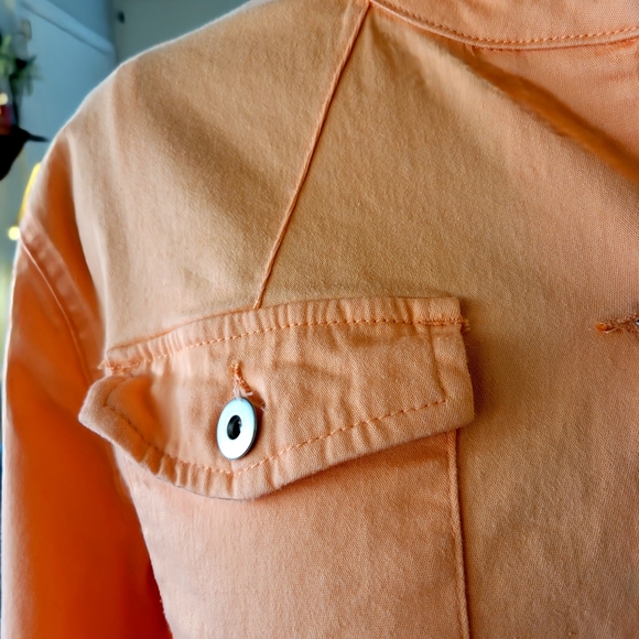 Five Diamonds Stretch Denim Jacket Sz 1X - Picture 3 of 5